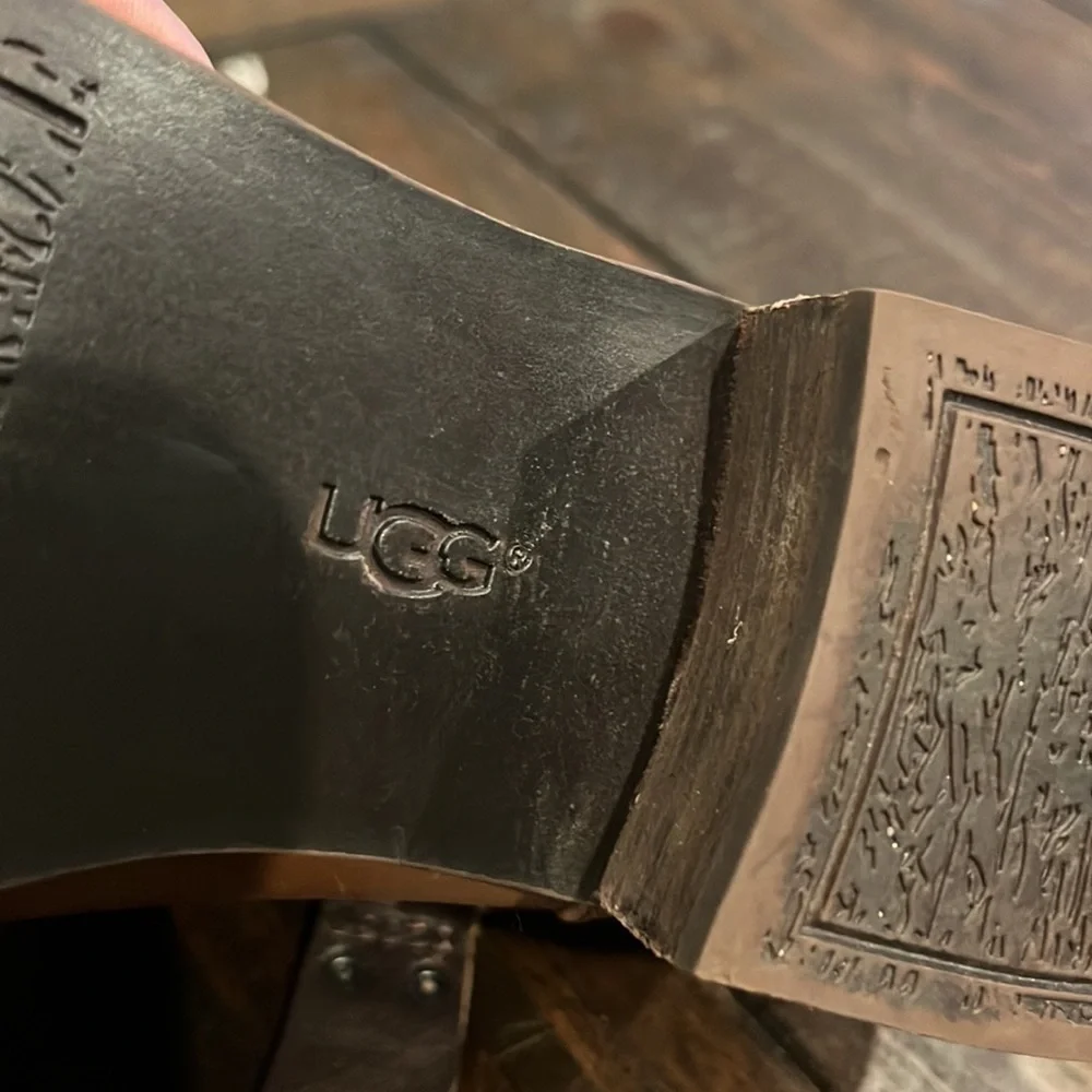 UGG Darling Harness Whisky Leather Ankle Boots - Picture 8 of 16